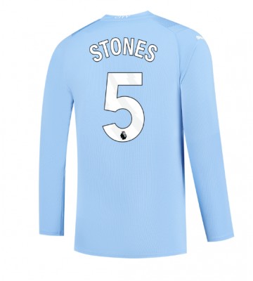 Manchester City John Stones #5 Replika Hjemmebanetrøje 2023-24 Langærmet